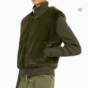 Moose Knuckles
Dua Bunny Faux-Fur Ribbed Sweater Jacket